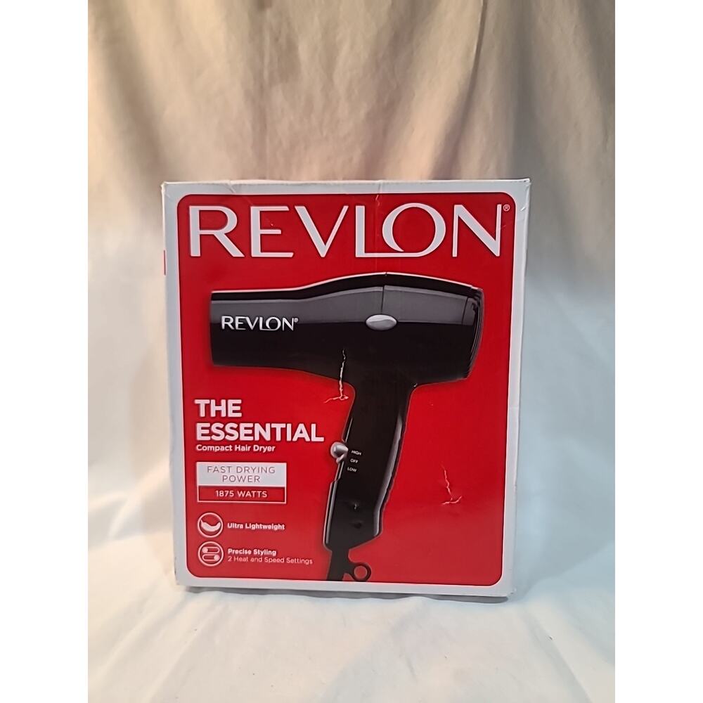 Revlon Essential Compact Hair Dryer 1875W Ultra Lightweight Precise Styling